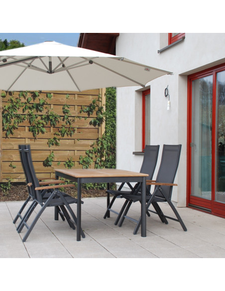 CONCEPT TEAK | Záhradné polohovacie kreslo FSC® | DOPPLER