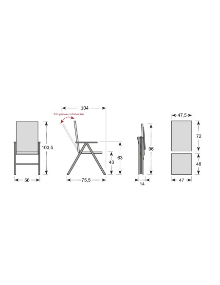 CONCEPT TEAK | Záhradné polohovacie kreslo FSC® | DOPPLER