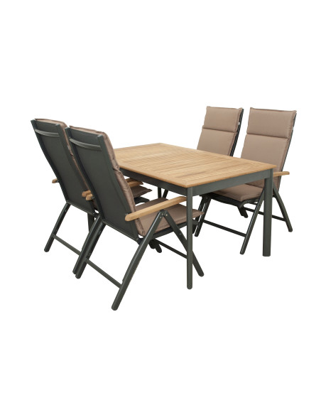 CONCEPT TEAK | Záhradné polohovacie kreslo FSC® | DOPPLER