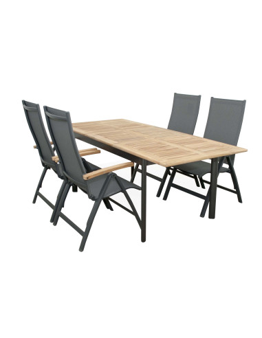 CONCEPT - rozkladací stôl s teakovou doskou FSC® | Doppler