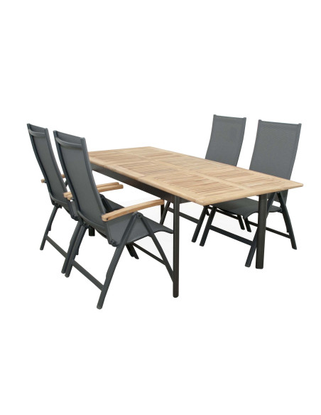 CONCEPT - rozkladací stôl s teakovou doskou FSC® | Doppler