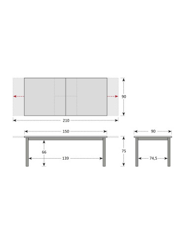 CONCEPT - rozkladací stôl s teakovou doskou FSC® | Doppler