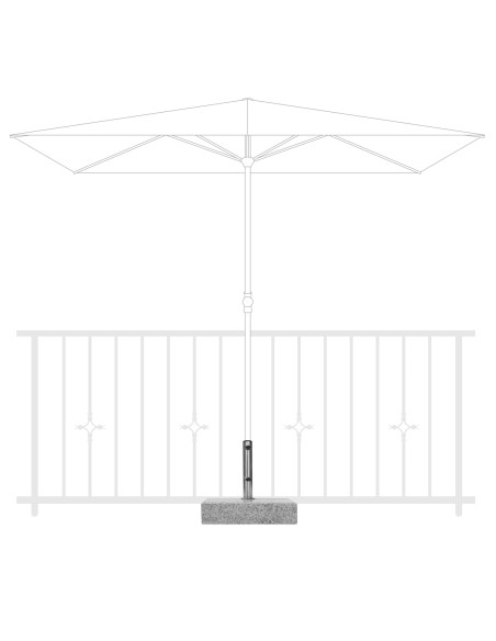 Žulový balkónový stojan s úchytom  25 kg | Doppler
