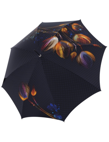 Elegancia Boheme Viola - luxusný dáždnik s kvetinovou potlačou| DOPPLER