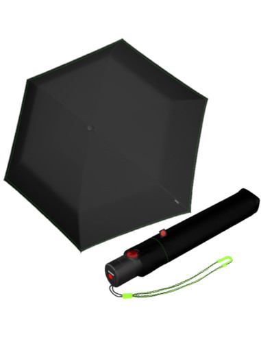 KNIRPS U200 Neon black | Elegantný dámsky plne automatický dáždnik