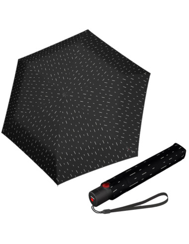 KNIRPS U200 Rain Black | Dámsky plne automatický dáždnik | Doppler
