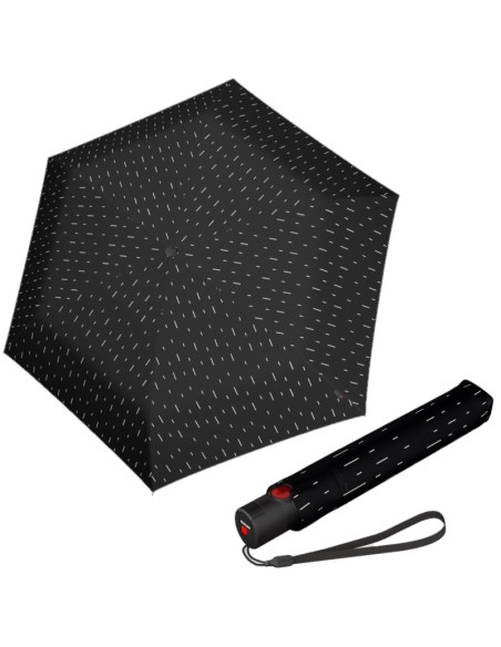 KNIRPS U200 Rain Black | Dámsky plne automatický dáždnik | Doppler