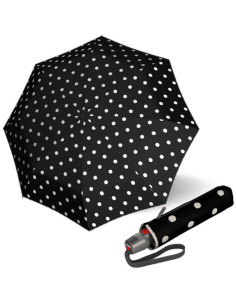 KNIRPS T200 Dot art black | dámsky plne automatický dáždnik | Doppler