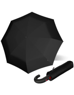 KNIRPS T.260 Meduim Duomatic BLACK| Pelegantný plne automatický dáždnik | DOPPLER