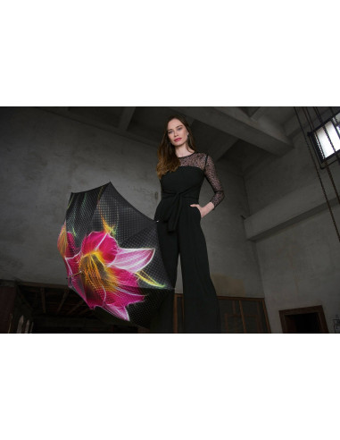 Elegancia Boheme Flora - dámsky luxusný dáždnik s potlačou kvetov