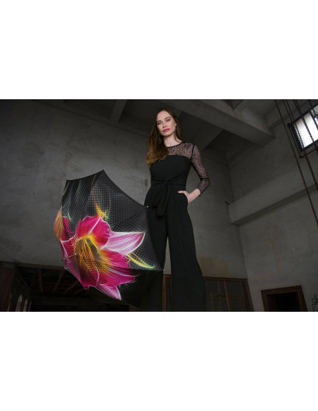 Elegancia Boheme Flora - dámsky luxusný dáždnik s potlačou kvetov