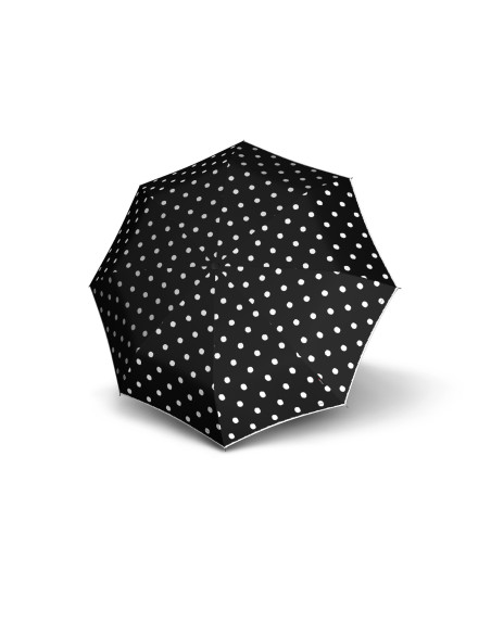 Knirps Dot art black | Holový vystreľovací dáždnik | Doppler
