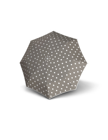 Knirps Dot art taupe | Holový vystreľovací dáždnik | Doppler