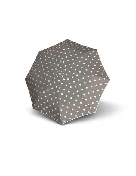 Knirps Dot art taupe | Holový vystreľovací dáždnik | Doppler