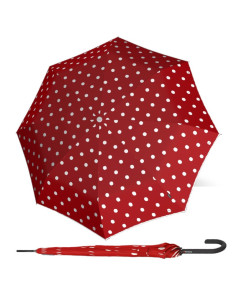 Knirps Dot art red | Holový vystreľovací dáždnik | Doppler