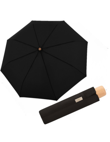 NATURE MINI Simple Black FSC® EKO dáždnik| Doppler