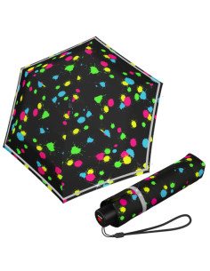 Knirps Rookie Bubble Pust  Reflective lehký  | skladací mini-dáždnik | Doppler