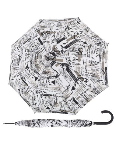 Fiber Flex AC Scribble White | Dámsky skladací dáždnik | Doppler