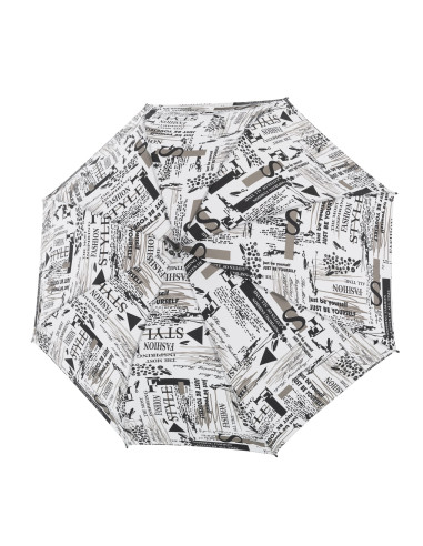 Fiber Flex AC Scribble White | Dámsky skladací dáždnik | Doppler
