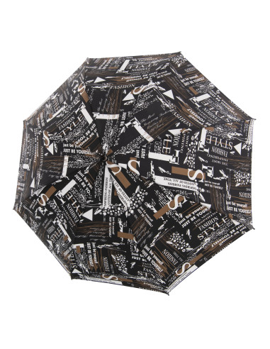 Fiber Flex AC Scribble Black | Dámsky skladací dáždnik | Doppler