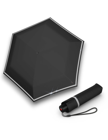 Knirps Black Reflective Reflective | skladací dáždnik | Doppler