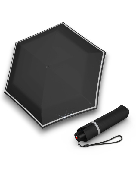 Knirps Black Reflective Reflective | skladací dáždnik | Doppler