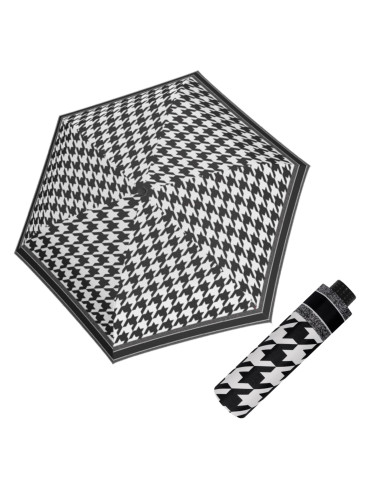 Fiber Havanna Black&White |dámsky skladací dáždnik | Doppler