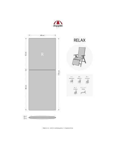 Podušky na relaxačné kreslá | Living 3953 relax | Doppler