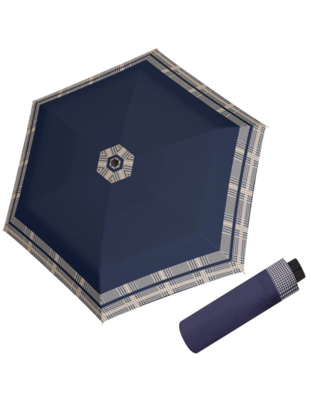 Fiber Havanna TIMELESS BLUE dámsky skladací dáždnik | Doppler