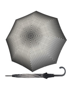 Fiber Flex AC Black&White | Dámsky holový dáždnik | Doppler