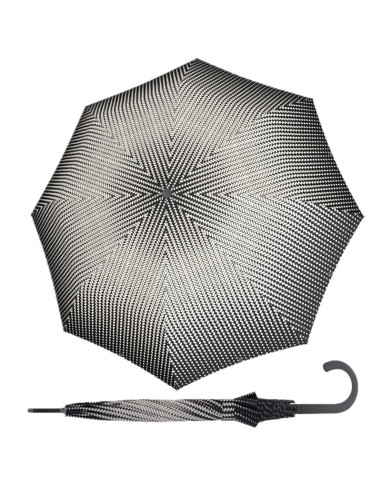 Fiber Flex AC Black&White | Dámsky holový dáždnik | Doppler