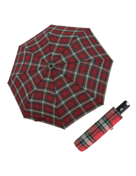 Carbonsteel Magic Check Red | Dámsky dáždnik | Doppler