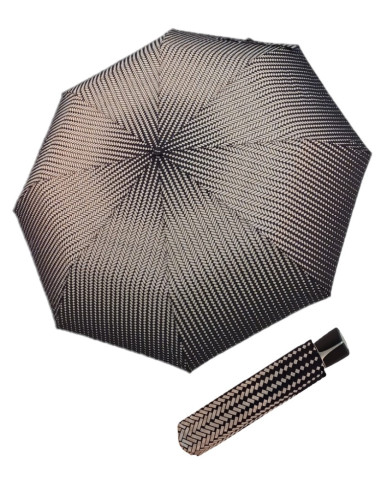 Fiber Mini Black White | Dámsky skladací dáždnik | Doppler