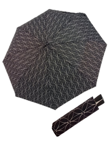 Fiber Mini Black White | Dámsky skladací dáždnik | Doppler