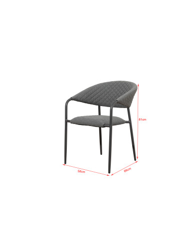 Melia LIKA-TEX® Sivé | Luxusné záhradné kreslo | Doppler