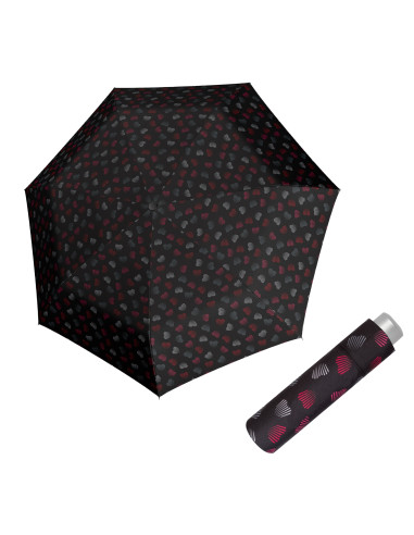 Mini Light Emotion black | Dámsky skladací dáždnik | Doppler