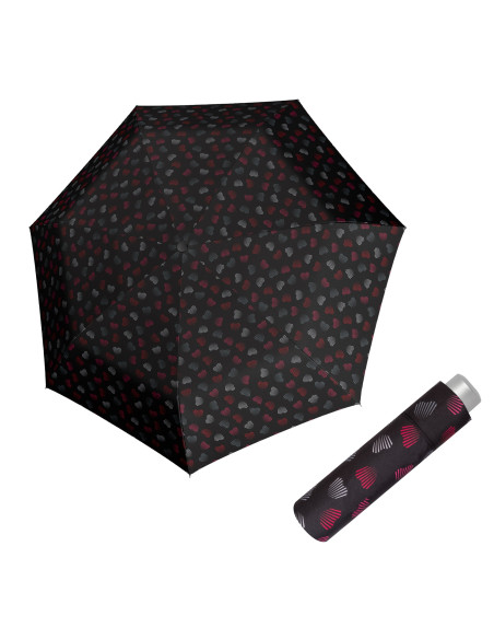 Mini Light Emotion black | Dámsky skladací dáždnik | Doppler