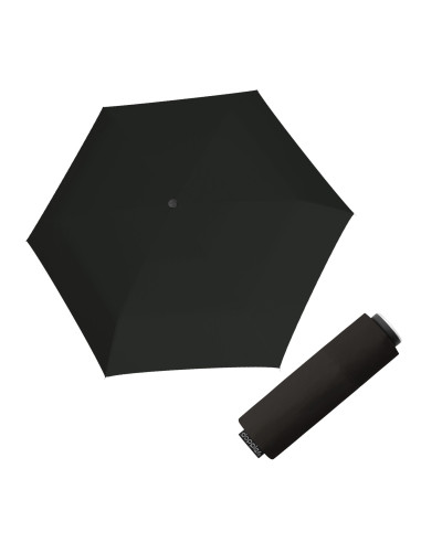 Fiber Mini Compact uni Black - dámsky skladací dáždnik | Doppler