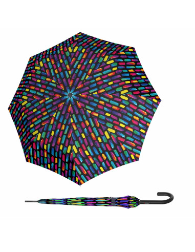Knirps A.760 stick automatic create black | Holový vystreľovací dáždnik | Doppler