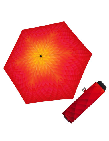 Carbonsteel Mini Slim Fusion red/yellow | skladací dáždnik | Doppler