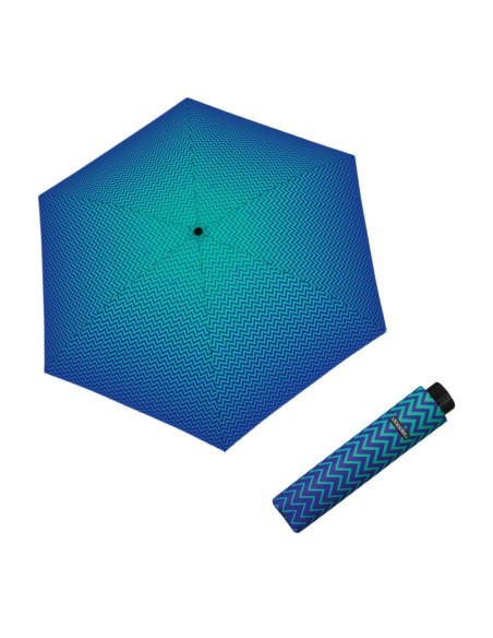 Fiber Havanna Strong blue | Dámsky skladací dáždnik | Doppler CZ