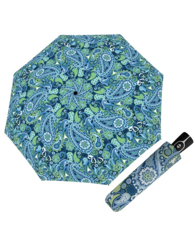 Fiber Magic Paisley blue | Dámsky skladací dáždnik | Doppler
