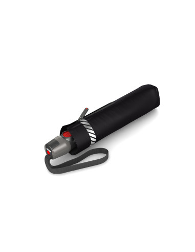 KNIRPS T.200 Reflective black | Plne automatický dáždnik | DOPPLER
