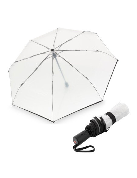 KNIRPS A.200 MEDIUM  Transparent Black | plnoautomatický dáždnik | Doppler