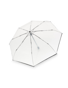 KNIRPS A.200 MEDIUM  Transparent Black | plnoautomatický dáždnik | Doppler 2