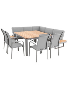 EXPERT PLUS AVERSA TEAK | hliníková jedálenská súprava| Doppler