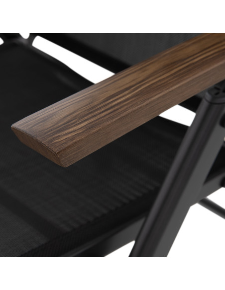 EXPERT WOOD Plus - hliníkové polohovateľné záhradné kreslo  | DOPPLER