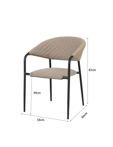 Melia LIKA-TEX® mocca | Luxusné záhradné kreslo | Doppler