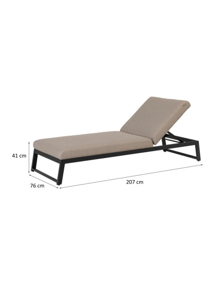 Melia LIKA-TEX® mocca | Luxusná záhradná lehátko | Doppler