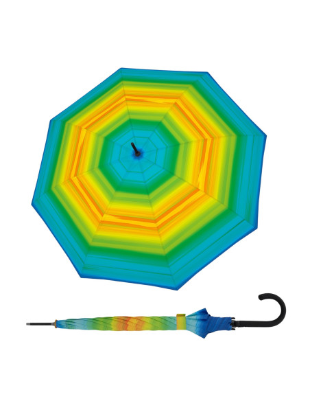 Fiber Flex Happy green | Dámsky holový dáždnik | Doppler